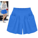 Women Beach Casual Hot Shorts with Elastic Waistband