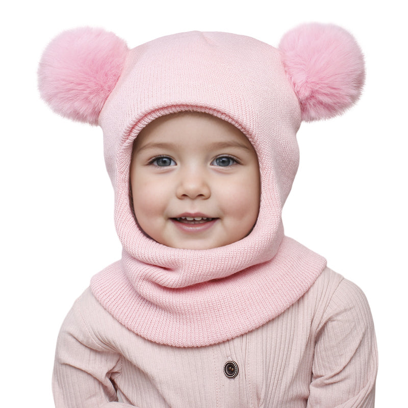 🔥Hot Sale 49% OFF🔥Children's winter hat with ear muffs and pom-poms