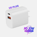 ⚡20W Fast Charger Dual-port Power Adapter