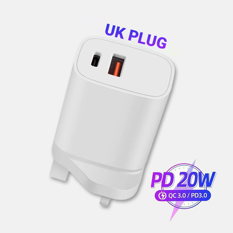 ⚡20W Fast Charger Dual-port Power Adapter