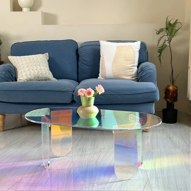 Iridescent Acrylic Table