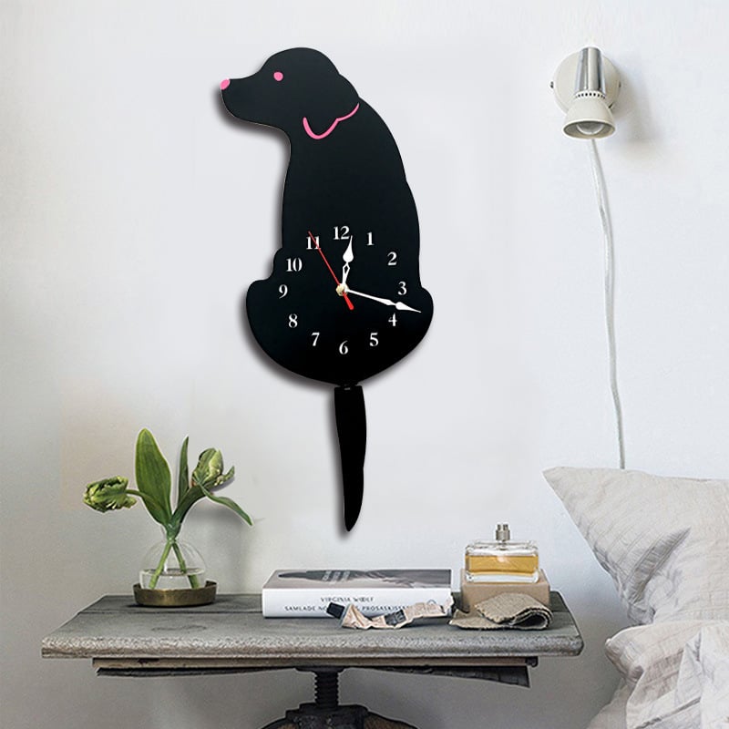 Nordic Pet Wagging Tail Wall Clock