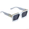 Badshah Oversized White Sunglasses For Men And Women-FunkyTradition Store