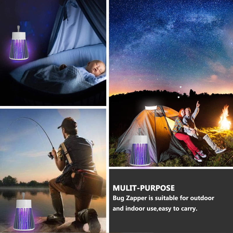 Portable Bug Zapper for Indoors Outdoor Fly Zapper Mosquito Trap