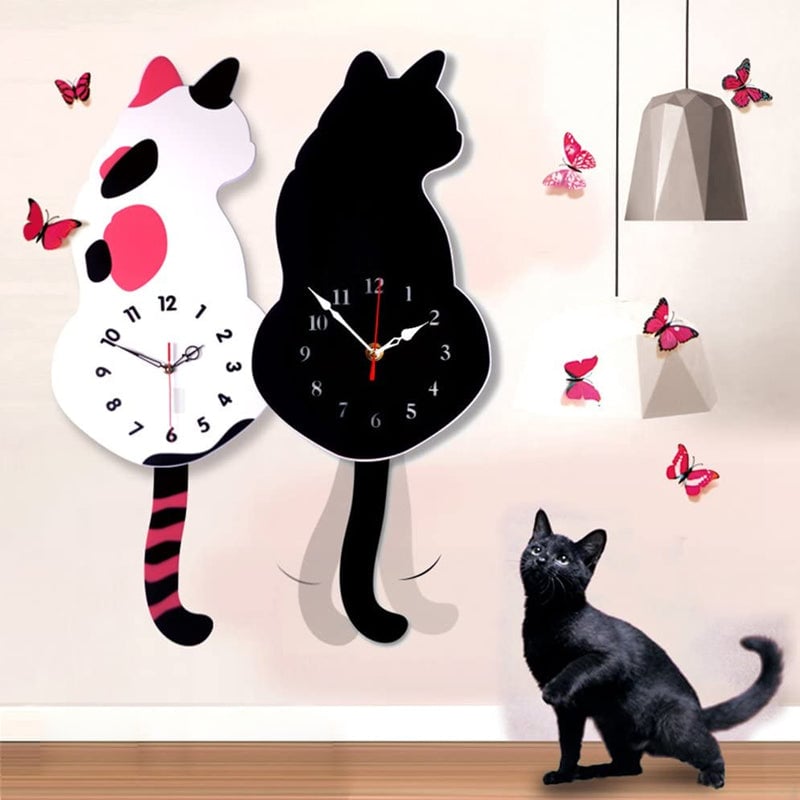 Nordic Pet Wagging Tail Wall Clock