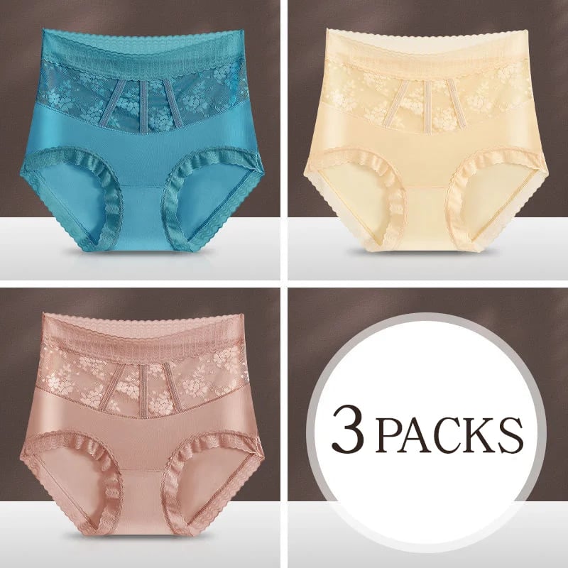 🌷Pay 1 Get 3pcs🌷Sexy Tummy Control Hip Lifting Seamless Ice Silk Panties