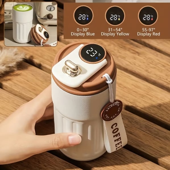 🔥🔥Led Temperature Display Coffee Mug Stainless Steel Thermos