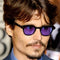 Celebrity Johnny Depp Transparent Oval Sunglasses For Men -FunkyTradition