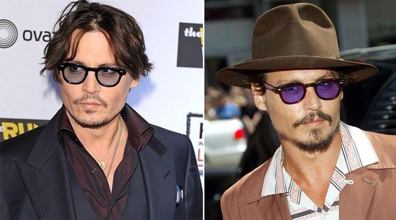 Celebrity Johnny Depp Transparent Oval Sunglasses For Men -FunkyTradition