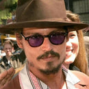 Celebrity Johnny Depp Transparent Oval Sunglasses For Men -FunkyTradition