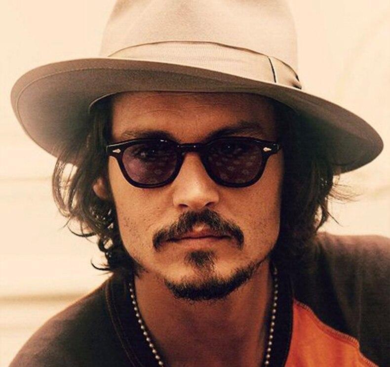 Celebrity Johnny Depp Transparent Oval Sunglasses For Men -FunkyTradition