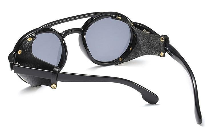 Celebrity Steampunk Round Cap Sunglasses For Men And Women -FunkyTradition