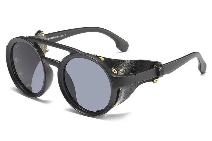 Celebrity Steampunk Round Cap Sunglasses For Men And Women -FunkyTradition