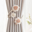 🌸🌸Simple fresh flowers creative decorative gauze curtain organizer with curtain buckle clip - vimin