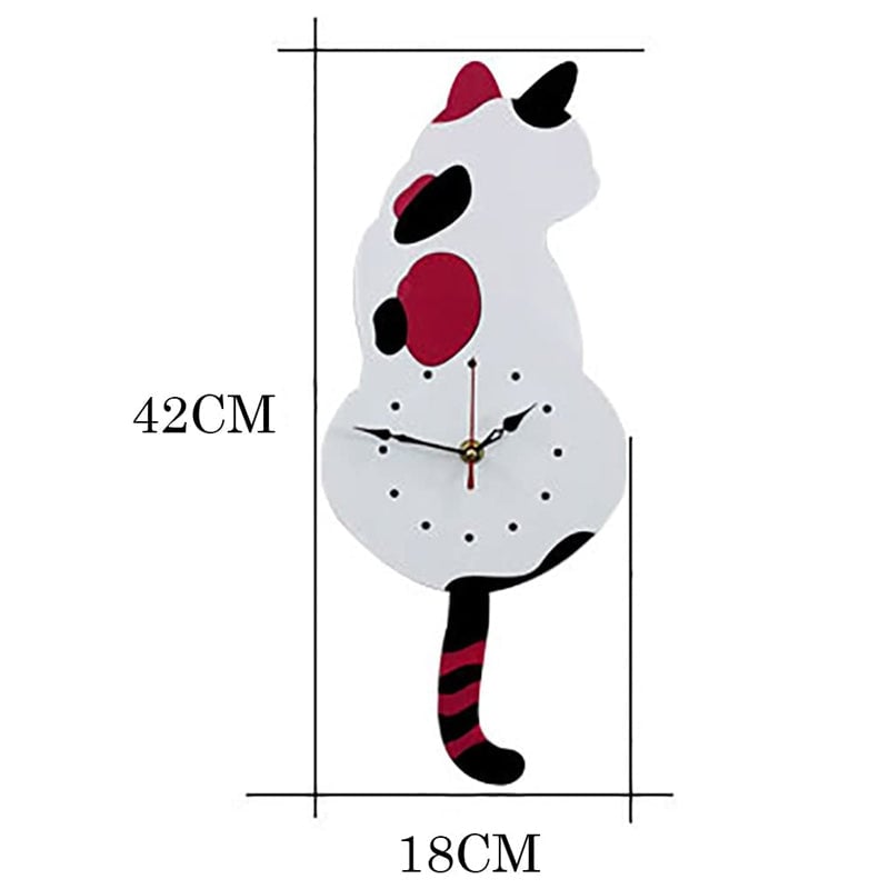 Nordic Pet Wagging Tail Wall Clock