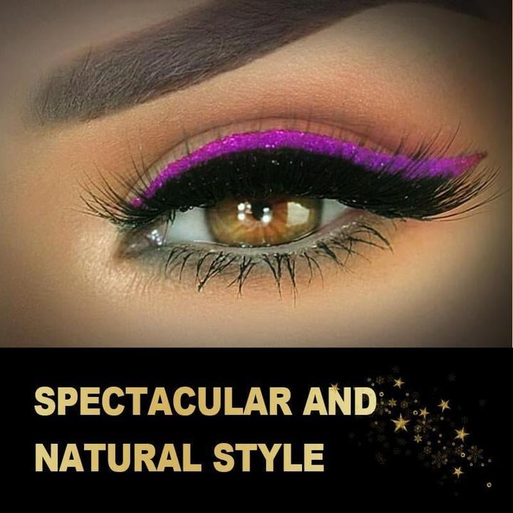 🔥Hot Sale-49% OFF Now🔥Reusable 2-in-1 Sequin Self-Adhesive Eyeliner and Eyelash Stickers