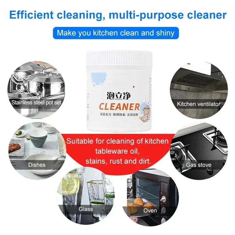 ✅2025 Hot Sale 49% OFF🎯Foam rust remover kitchen all-purpose cleaning powder - vimin