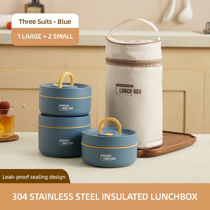 Portable Insulated Lunch Container Set