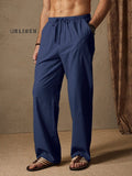 Cotton Linen Style Casual Pants