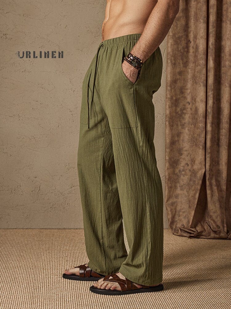 Casual Cotton Linen Style Pants