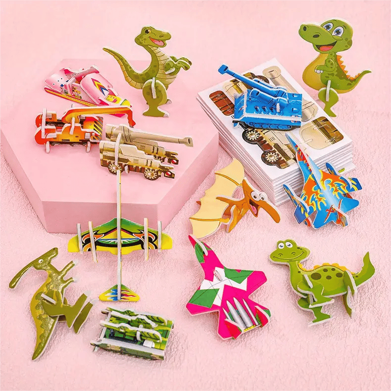 🦖Educational 3D Cartoon Puzzle - vimin