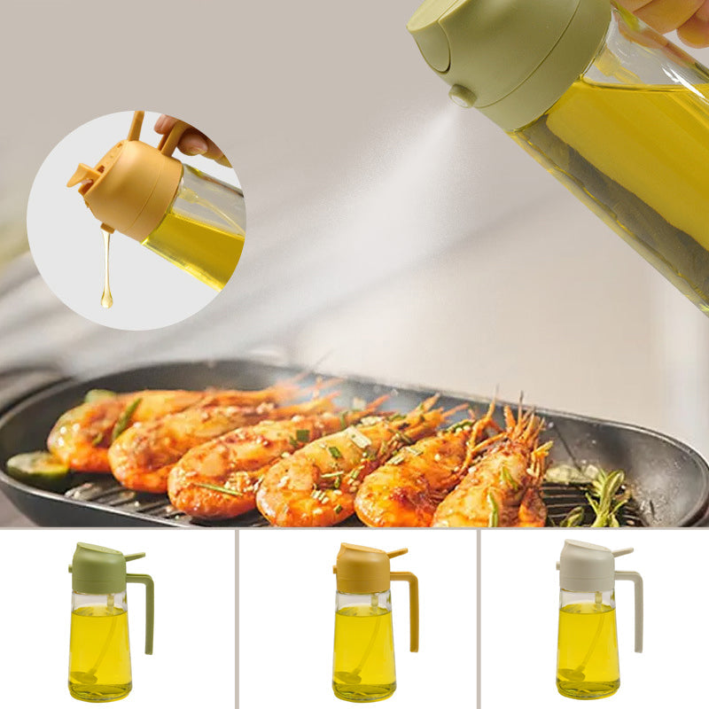 🔥Hot Sale🔥2-in-1 Glass Oil Sprayer and Dispenser