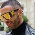 Honey Singh Oversized Square Sunglasses For Men And Women-FunkyTradition