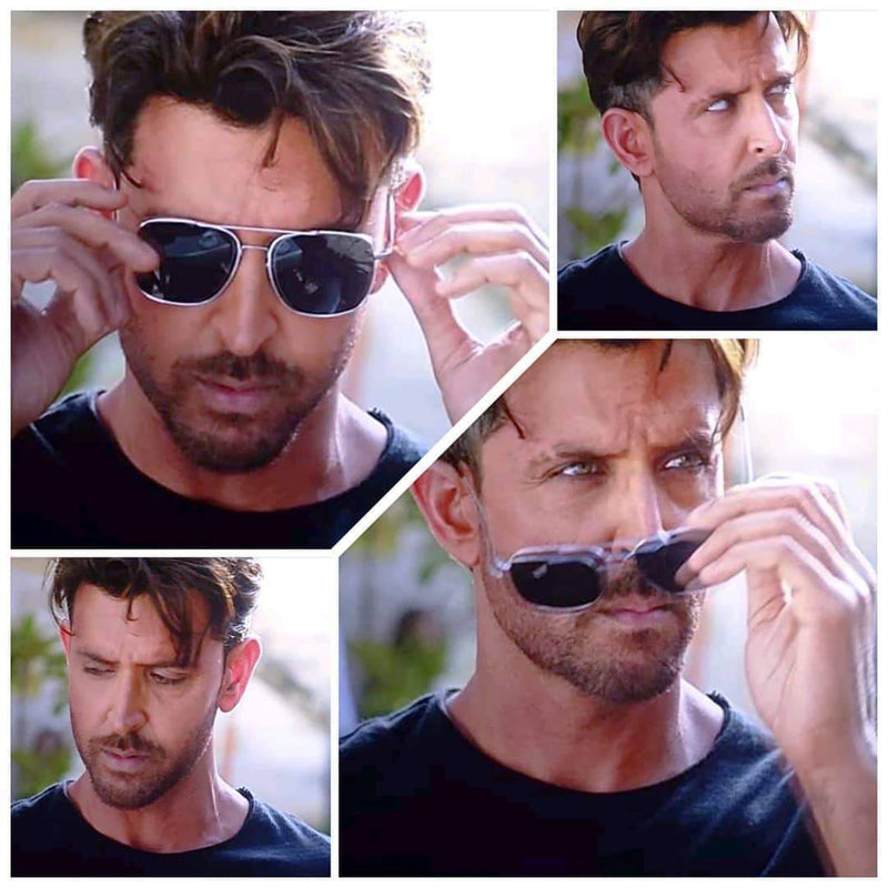 Hrithik Roshan War Movie Square Sunglasses For Men-FunkyTradition