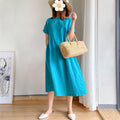 Loose Cotton And Linen Dress