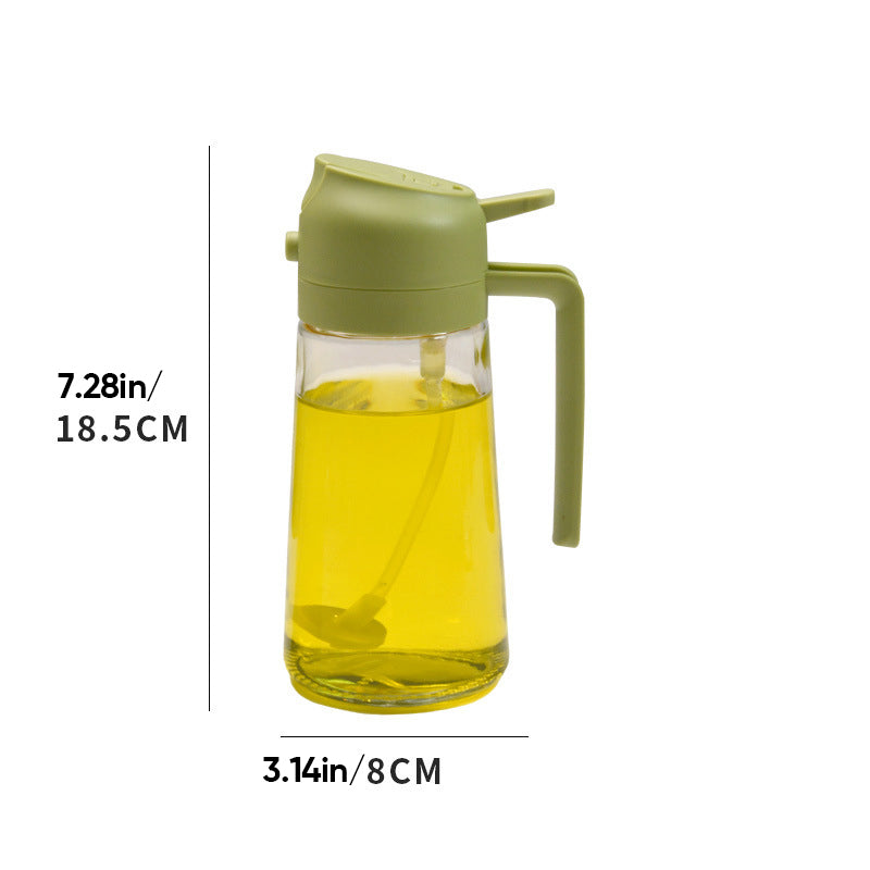 🔥Hot Sale🔥2-in-1 Glass Oil Sprayer and Dispenser