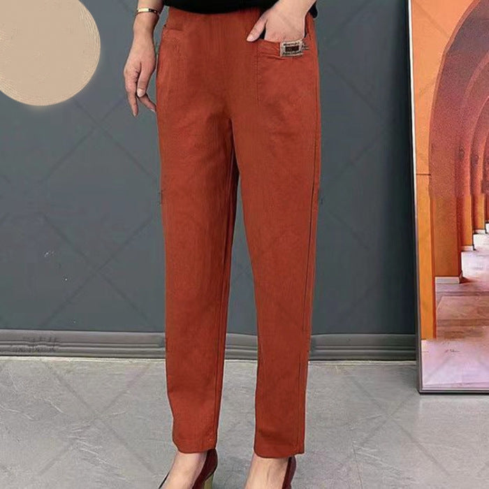 💝Hot Sale 49% OFF💝Women's Elastic Waist Cotton Pants✈️Free Shipping