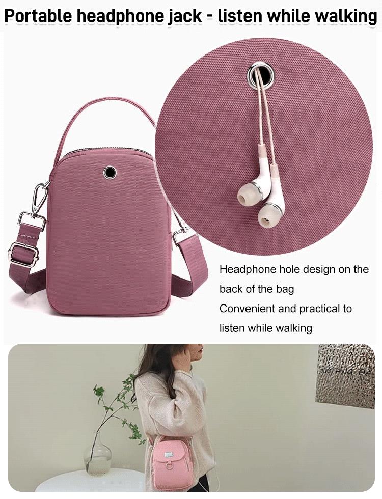 Waterproof Women's Crossbody Bag. Elegant Oxford Messenger Bags Simple for Work