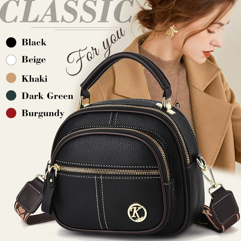 🔥49% OFF 🔥Classic Compartments Adjustable Wide Shoulder Strap Crossbody Bag