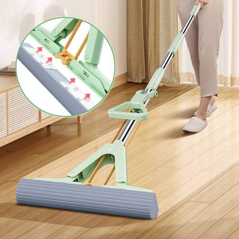 🔥Hot Sale 49% Off🔥Absorbent Folding Squeeze Sponge Mop with Brush