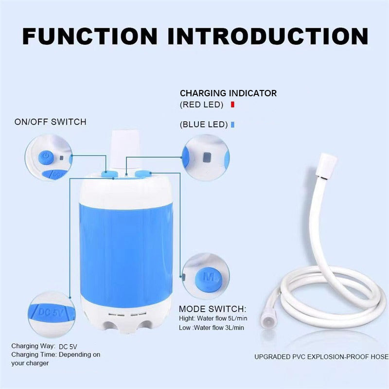 💦Portable Shower for Camping with Water Pump💦Free Shipping