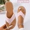 Summer Fluffing Canvas Flat Flip Flop