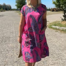 Women's Printed T Shirt Dress