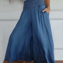 Women's Trendy High Waist Wide Leg Jeans with Pockets