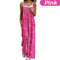 Women's Summer Bohemian Wide Leg Jumpsuit with Pockets