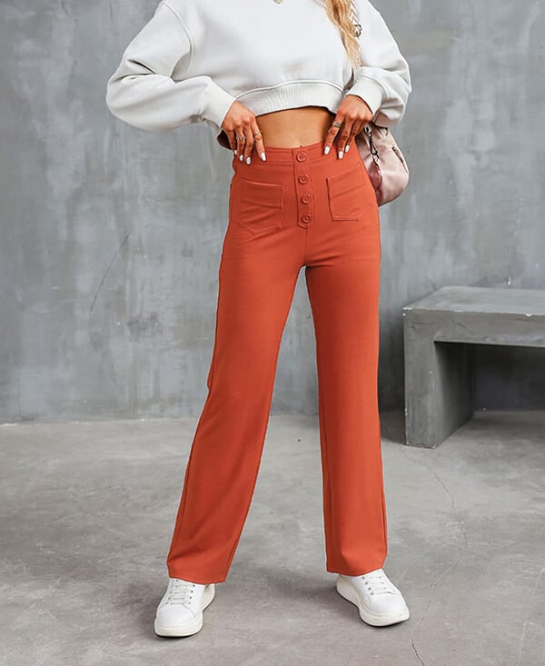 🔥Hot Sale 8000+💷Good Price🔥Women's Casual High Waist Stretch Trousers