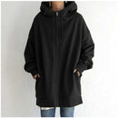 Women's Autumn/Winter Zipper Hooded Sweater