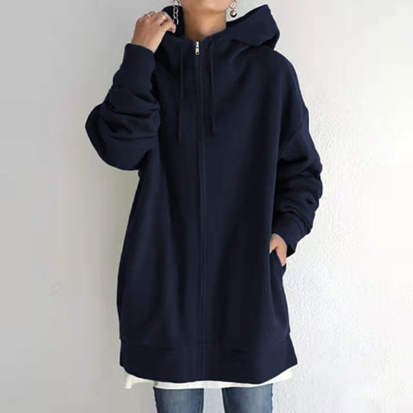 Women's Autumn/Winter Zipper Hooded Sweater