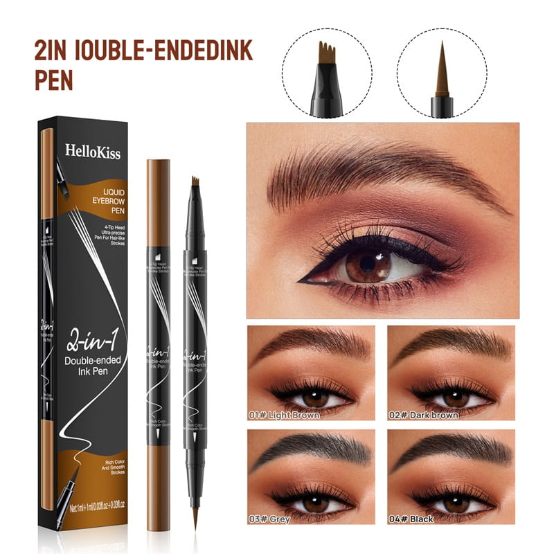 💓2-In-1 Waterproof Long-Lasting Eyebrow Pen - vimin