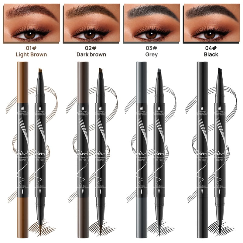 💓2-In-1 Waterproof Long-Lasting Eyebrow Pen - vimin