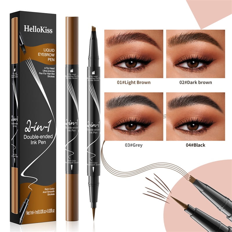 💓2-In-1 Waterproof Long-Lasting Eyebrow Pen - vimin