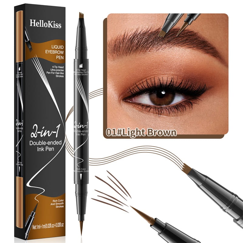 💓2-In-1 Waterproof Long-Lasting Eyebrow Pen - vimin