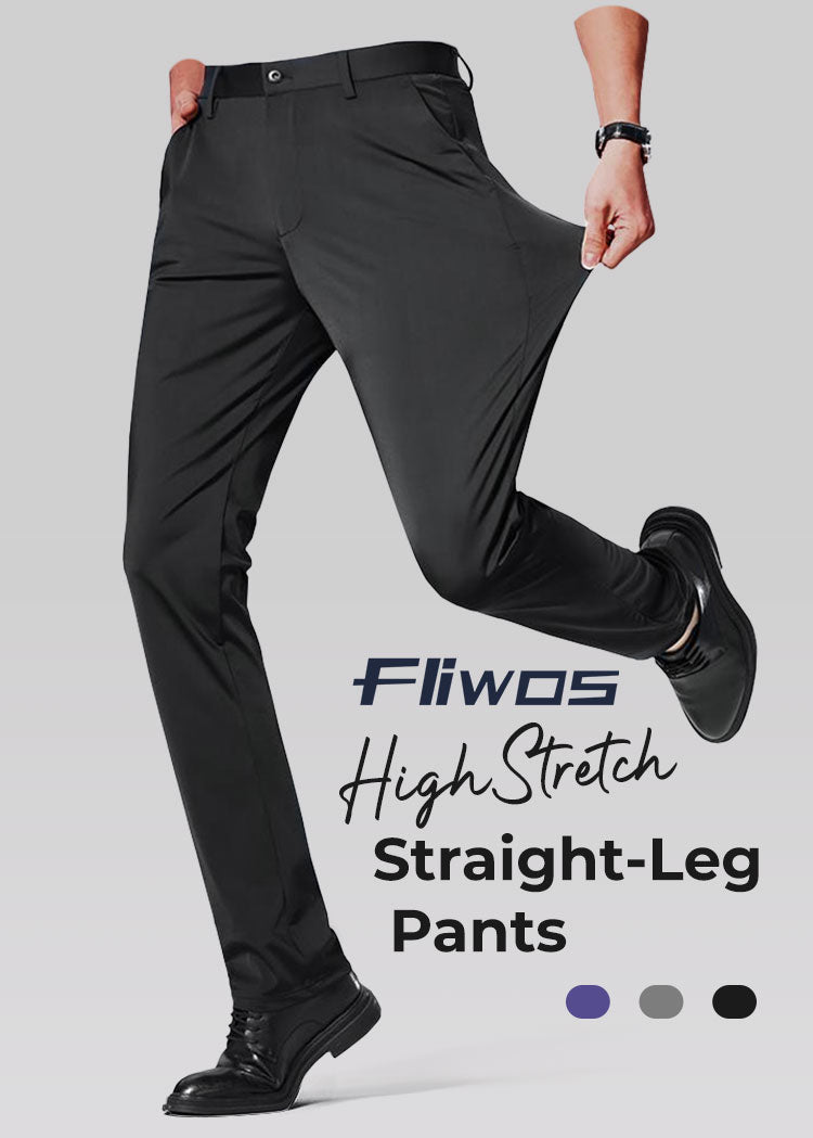 👖Best gift👖High Stretch Straight-Leg Men's Trousers