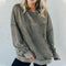 Women's Trendy Loose Fit Crew Neck Long Sleeve Sweatshirt