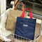 Color blocking multi-pocket multi-functional large capacity handbag