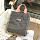 Color blocking multi-pocket multi-functional large capacity handbag